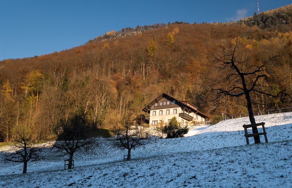 vaduca alpi kalni lihtensteina novembris decembris ziema