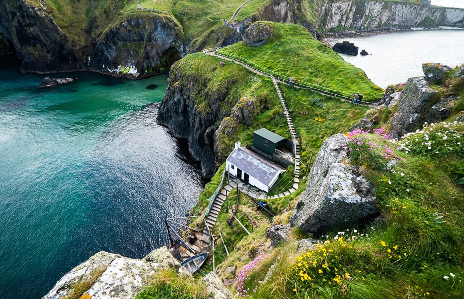dabas skati pie carrick a rede piekaramā tilta
