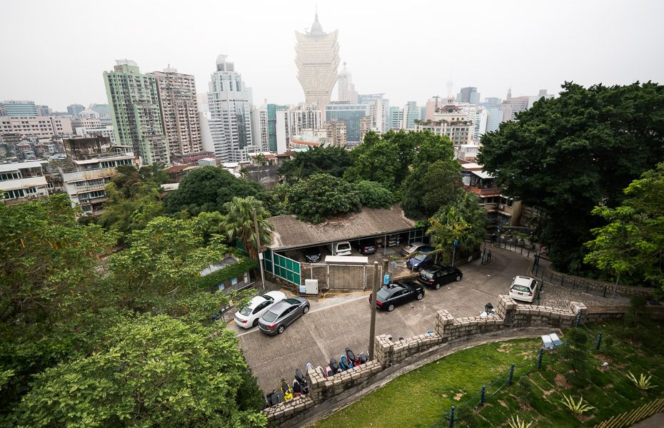 pilsētas skats ar grand lisboa kazino makao