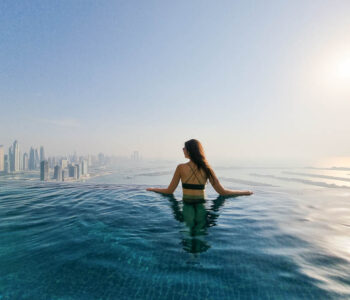 Aura Skypool bezgalības baseins Dubaijā